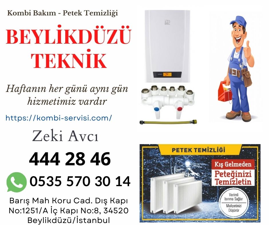 Beylikdüzü Kombi Bakımı ve Petek Temizleme